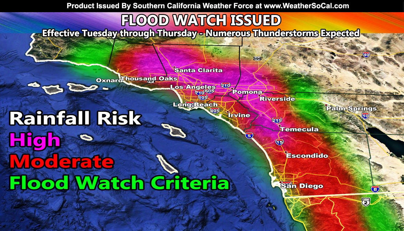 Flood Watch Issued For Southern California ahead of Major Pacific Storm