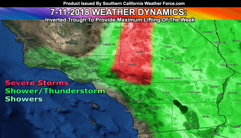 Inverted Trough To Provide Lifting For Shower and Thunderstorm Activity ...