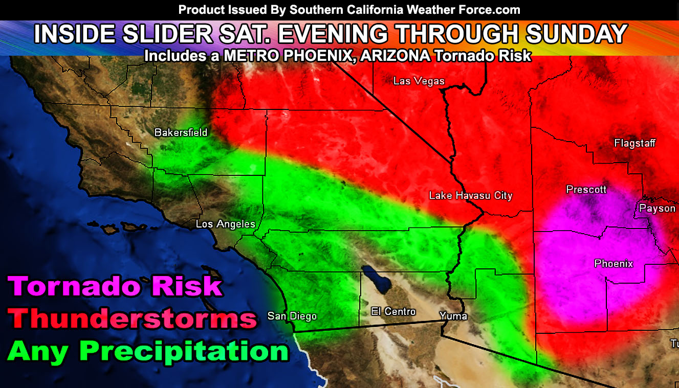 Inside Slider Brushes Southern California Through Tonight; Phoenix