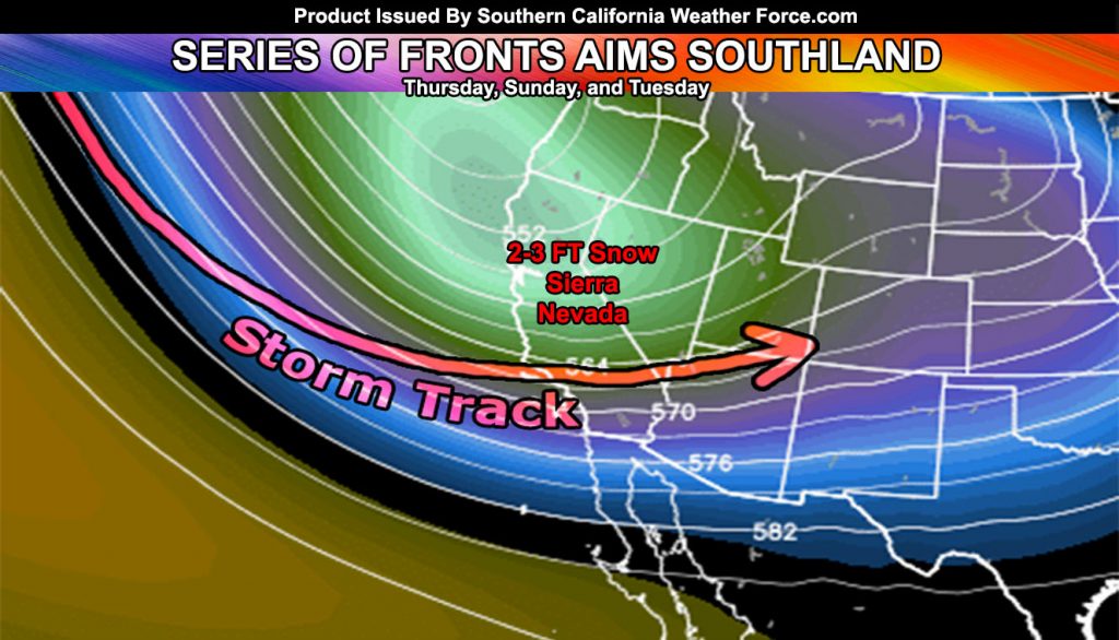 Series Of Cold Fronts To Cross Southern California In Rare Late Spring