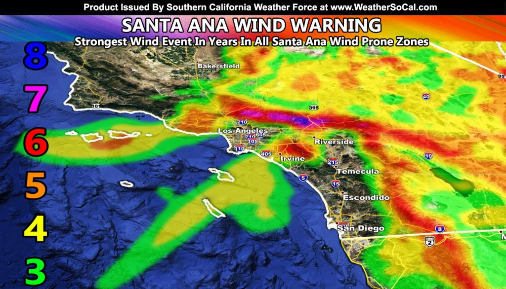 WARNING Santa Ana Wind Warning Issued From Watch For Monday; Cajon