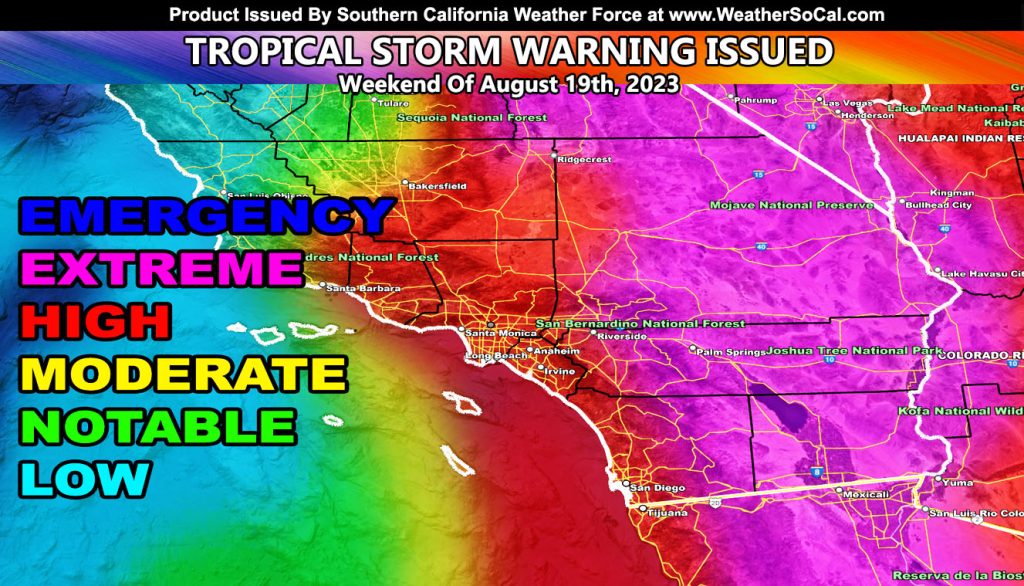 IMMINENT THREAT Tropical Storm Warning Issued for Southern California