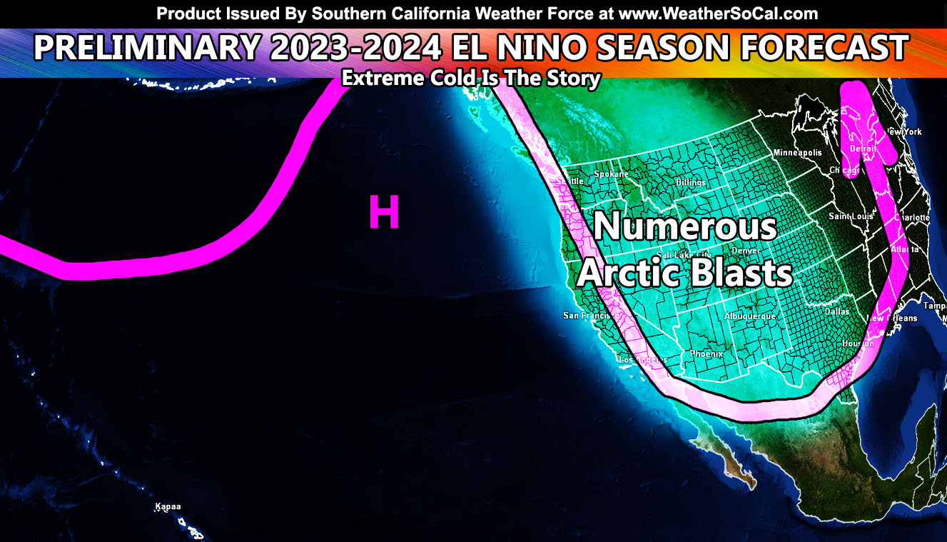 Preliminary El Nino Forecast for the Southwestern United States for the